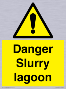 Danger Slurry lagoon